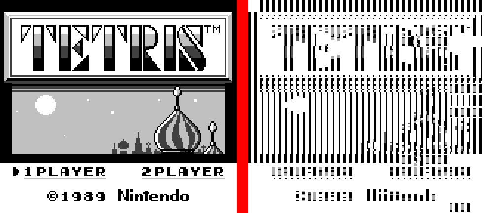 The Game Boy on the left, the first Master System build on the right